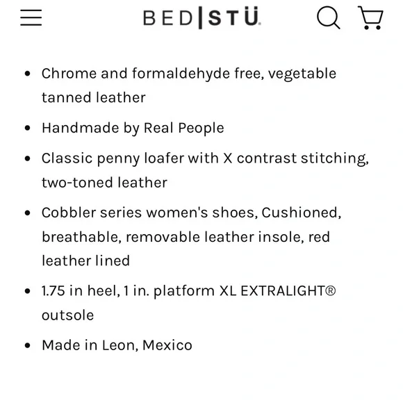 NWB BedStu Reinna III tan leather penny loafers - Picture 11 of 11